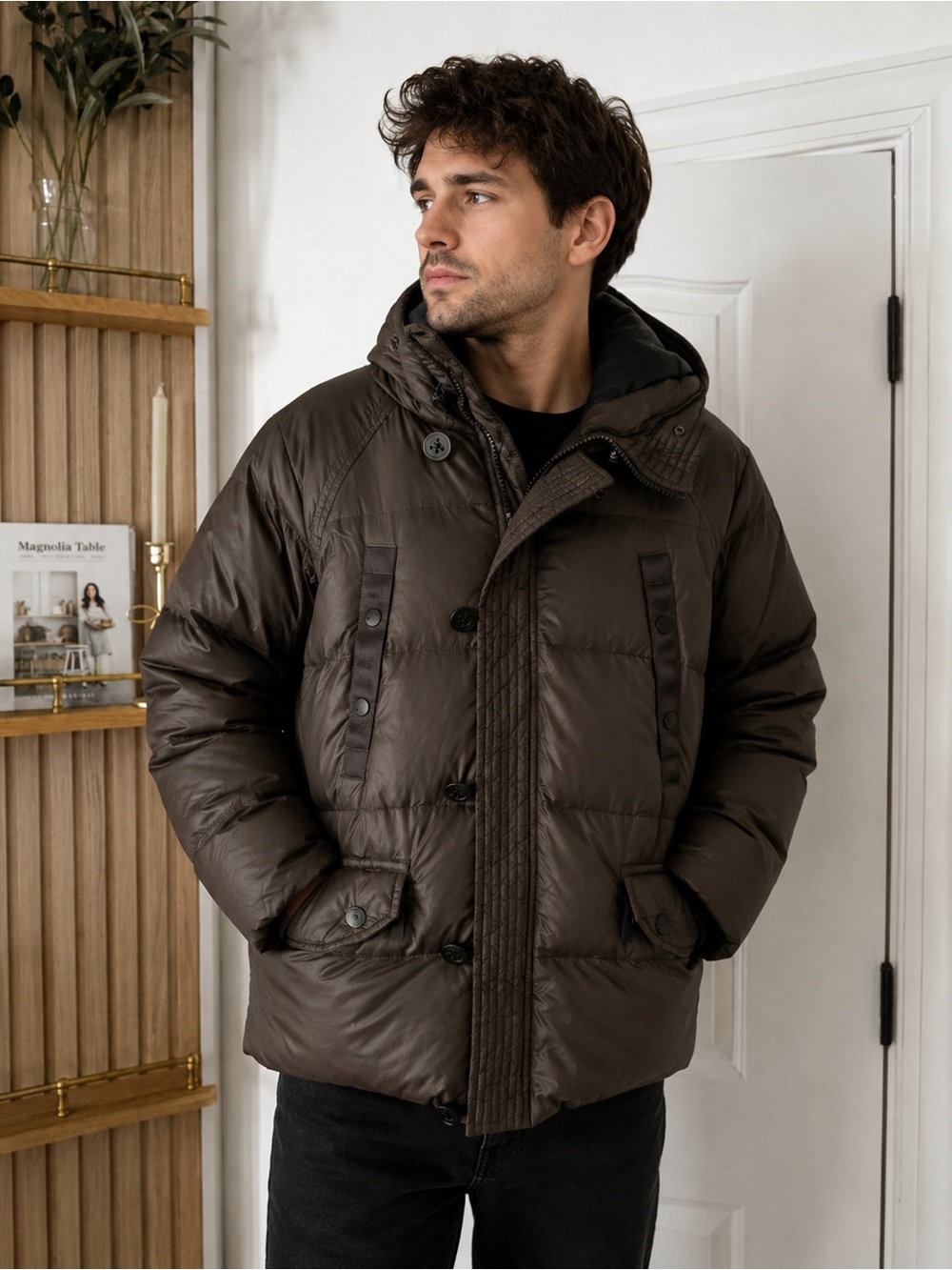 Zara mens down feather puffer